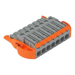 1-draads female steker Hendel Push-in CAGE CLAMP grij VVE=50