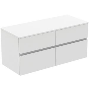 Wastafelmeubel 1202x505x558mm matt white 4 laden Finesse