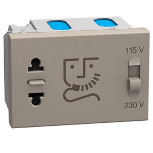Doos a 5st. Light Now scheercontactdoos 230V - 3 mod - stone 5