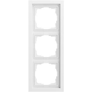 Afdekraam 3-v Gira F200 zuiver wit m(gel.)