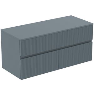 Wastafelmeubel 1202x505x558mm matt ashblue 4 laden Finesse