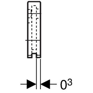 Geluidsisolatie muurplaat Flowfit recht doorgaand VVE=10