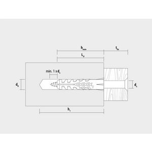 Plug nylon 10mm VVE=50