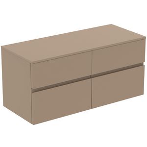 Wastafelmeubel 1202x505x558mm mat greige 4 laden Finesse