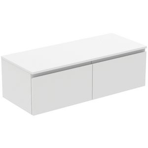 Wastafelmeubel 1202x505x378mm matt white 2 laden Finesse