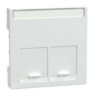Centraalplaat RJ45 2-voudig Actief wit Systeem M