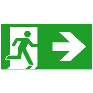 TEC Pictogram B man pijl Rechts EZ