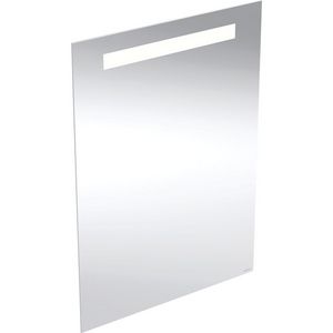 OPTION BASIC SQUARE spiegel 500x700mm (bxh) aluminium incl. led-verlichting boven