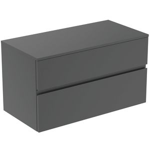 Wastafelmeubel 1002x505x558mm matt anthracite 2 laden Finesse