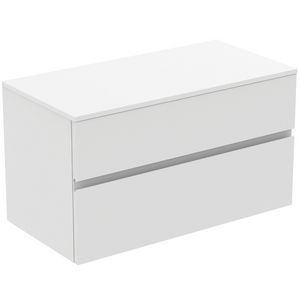 Wastafelmeubel 1002x505x558mm matt white 2 laden Finesse