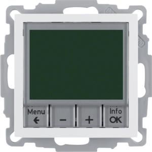 Thermostaat met display berker S.1/B.3/B.7 polar wit glans