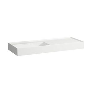 Wastafel afleg rechts 1200x460mm z. kr.gat z. overl. wit