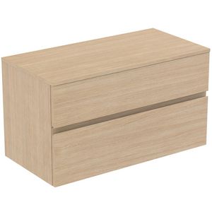 Wastafelmeubel 1002x505x558mm white oak 2 laden Finesse