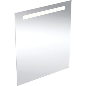 OPTION BASIC SQUARE spiegel 600x700mm (bxh) aluminium incl. led-verlichting boven