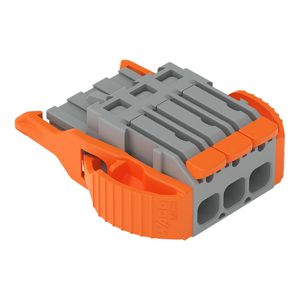 1-draads female steker Hendel Push-in CAGE CLAMP gri VVE=100