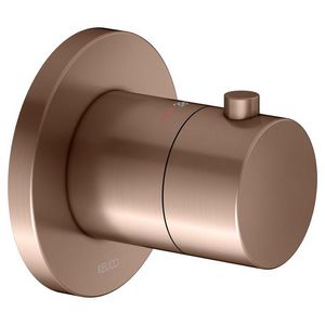 Thermostaatarmatuur UP DN15 met rond rozet rood goud geborst