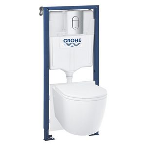 Wandcloset combipack Bau Arena 5-In-1 (2 Verpakkingen) incl. Rapid SL reservoir /bediening/ closetzitting