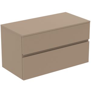 Wastafelmeubel 1002x505x558mm mat greige 2 laden Finesse
