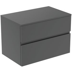 Wastafelmeubel 802x505x558mm matt anthracite 2 laden Finesse