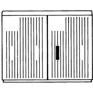 Installatiekast EH3 ENCL. DIN 2 AP 1125x1115x320 SHDL AG