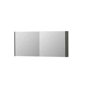 INK SPK1 Spiegelkast 2 dr Mat beton groen 140x60