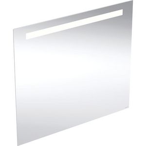 OPTION BASIC SQUARE spiegel 800x700mm (bxh) aluminium incl. led-verlichting boven