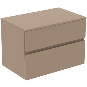 Wastafelmeubel 802x505x558mm mat greige 2 laden Finesse