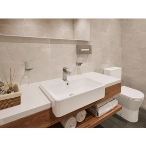 Afbouwdeel Vernis Shape 1-hendel inbouwbadmengkraan+geint.zekerheidscombi EN1717 71469000