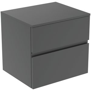 Wastafelmeubel 602x505x558mm matt anthracite 2 laden Finesse