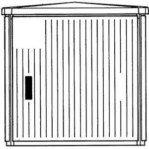 Installatiekast EH/GD-AP voetpadkast AP 875X871X541