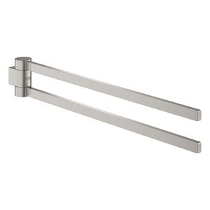 Selection handdoekhouder dubbel 41063DC0 supersteel (rvs look)