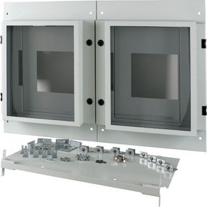 XE-XP Frontplaat 2xNZM4 4P IP55 uitrijdbaar+motorbed. 1000mm