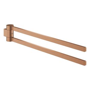Selection handdoekhouder dubbel 41063DL0 warm sunset geborsteld (mat bronskleurig)