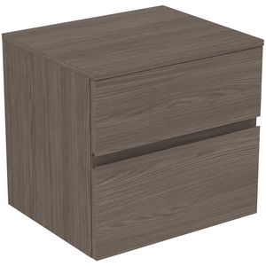 Wastafelmeubel 602x505x558mm dark elm 2 laden Finesse