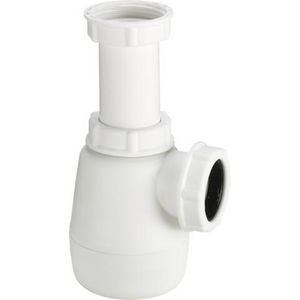 Bekersifon 1 1/4x1 1/4 kunststof/wit 55552K-104023