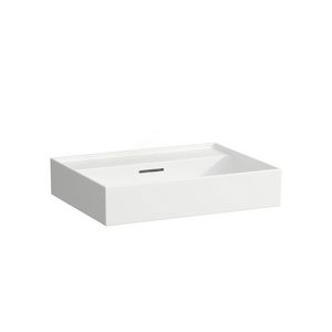 Kartell meubelwastafel 600x460mm wit z.kraangat m.overloop