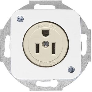 Wandcontactdoos Centraalplaat Nema 15A/125V inb R-alpin (3015 EUC-214)