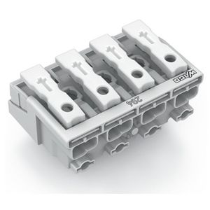Kroonklem Drukknop extern z. PE-contact wit 294-4004 VVE=500