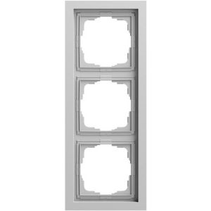 Afdekraam 3-v vlak Gira F200 gris m(gel.)