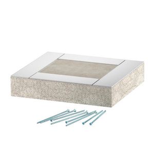 Eindstuk EI60 voor PLCS D060810 100x80 glasvezel grijs