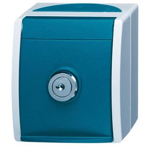 Wandcontactdoos ra kd + slot IP44 ocean (20 EWSL-53)