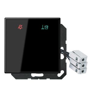 Hotelschakelwip LS990 zwart glas buitenm