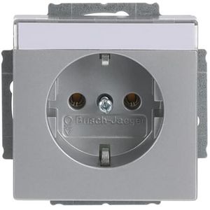 Tekstwandcontactdoos ra Centraalplaat inb f-aluzilver (20 EUN-83)