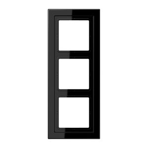 Afdekraam zwart 3-voudig LS-design