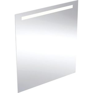 OPTION BASIC SQUARE spiegel 800x900mm (bxh) aluminium incl. led-verlichting boven