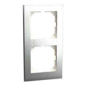 Afdekraam M-Pure Decor 2-voudig Metaal Edelstaal/A Systeem M