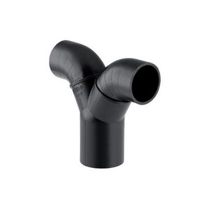 Polyethyleen (PE) broek T-stuk verlopend 90° 56x50x50mm