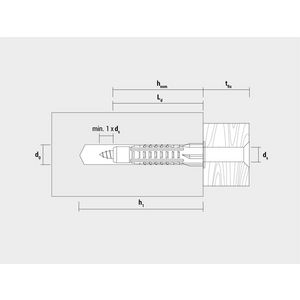 Universeelplug nylon zonder kraag 10mm VVE=50