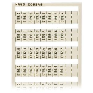 WSB-markeringskaart als kaart bedrukt wit 209-946 VVE=5