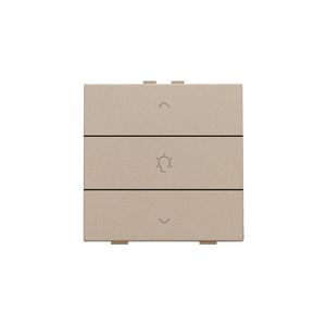 Enkelvoudige dimbediening Home Control champagne